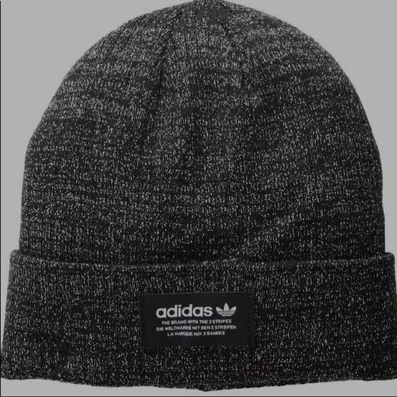 grey adidas beanie